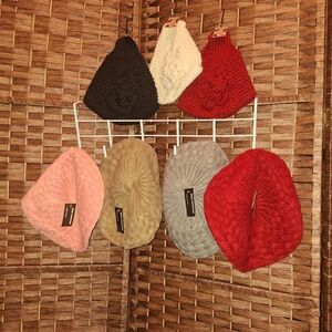 Yarn knit head warmer , beanie , headband